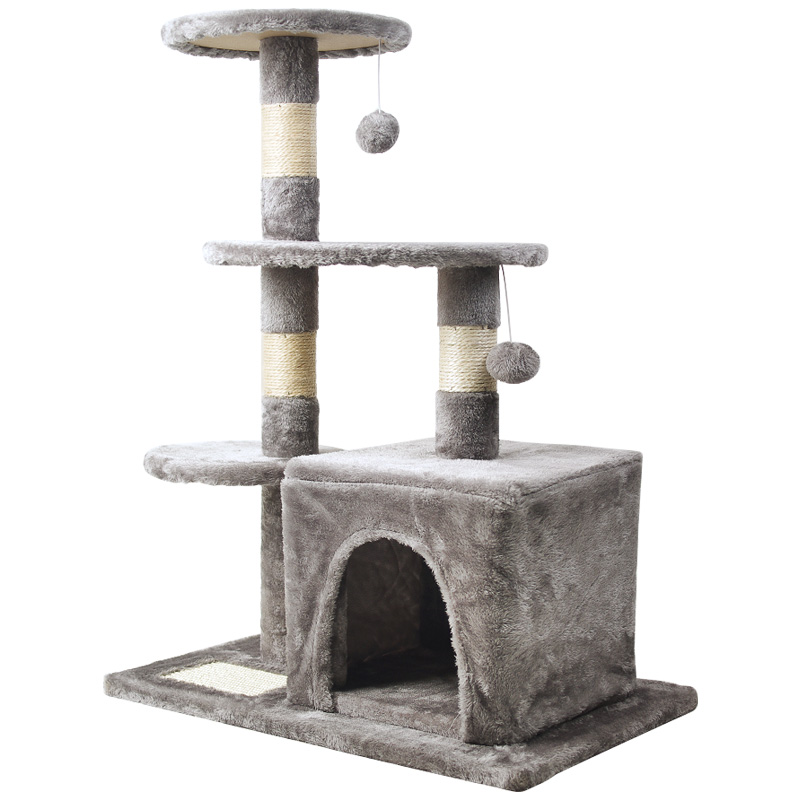 Classic Four-Level Square Nest Cat Tree